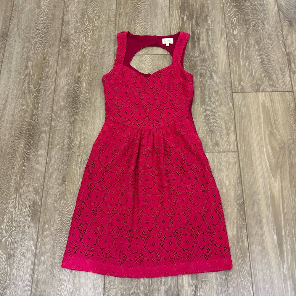 Anthropologie pink dress